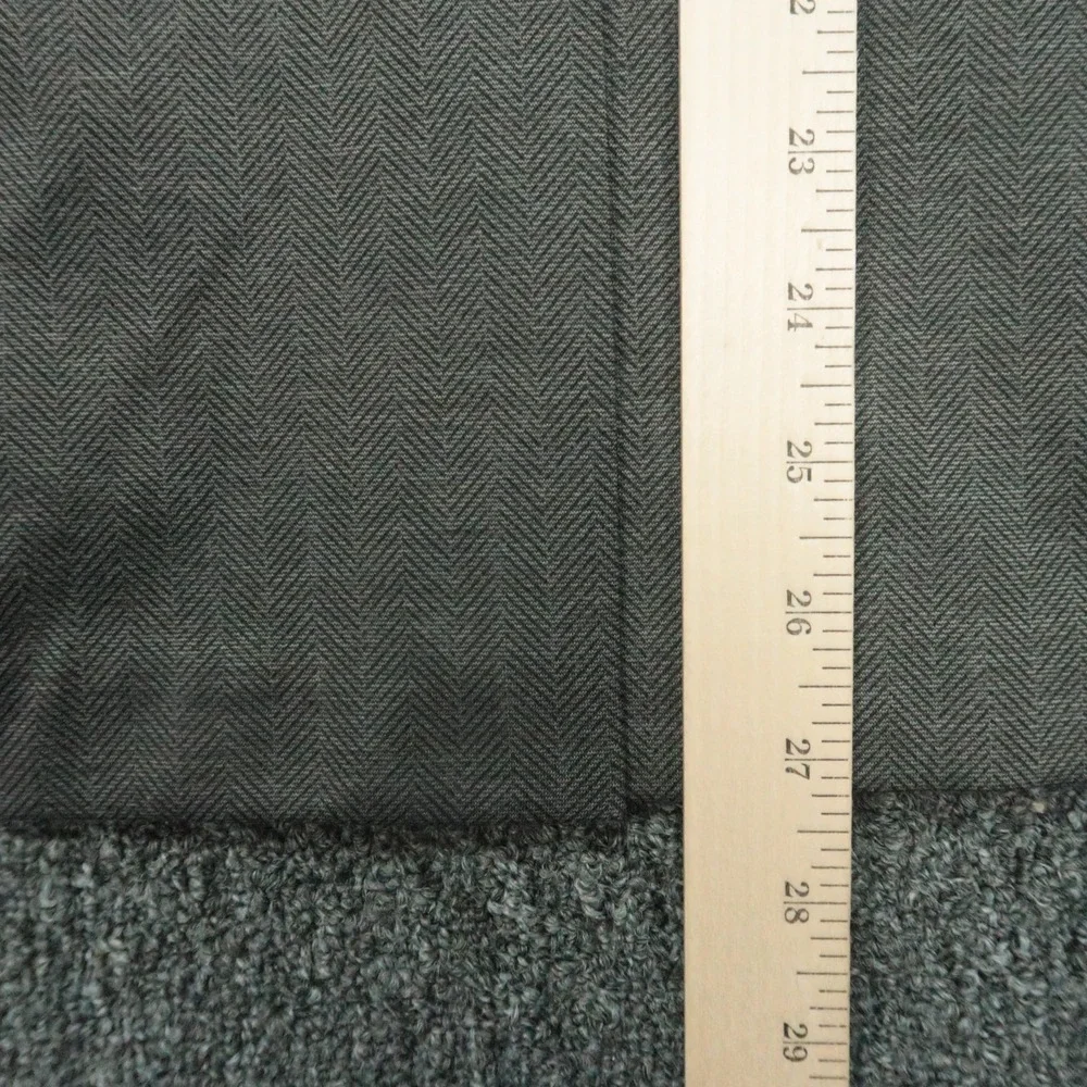 Mizzen Main Blazer‎ Mens Medium Gray Trim Herringbone Stretch Sport Coat